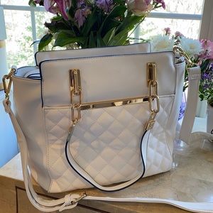 white purse